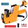 8 Digits Price Numerical Tag Gun Price Label Marker Tagger MX-5500 w/ Sticker Labels Refill Ink for Office Supermarket Retail Shop Grocery Store