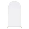Arch Backdrop Stand Cover 3.28x6.56FT White Spandex Fitted Wedding Arch Cover Elastic Double-Sided Background Covering for Birthday Party Ceremony Dec