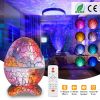 Star Projector Lamp Galaxy Light Dinosaur Egg Light Nebula Star Party Light Lamp with Wireless Speaker White Noise Remote Control