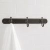 Holbrook 18" Hook Rack With 3 Hooks, Oil Rubbed Bronze