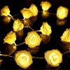 40 LEDs Rose Flower String Lights 10ft/3m Battery Operated Decorative Lights for Anniversary Valentine\'s Wedding Bedroom